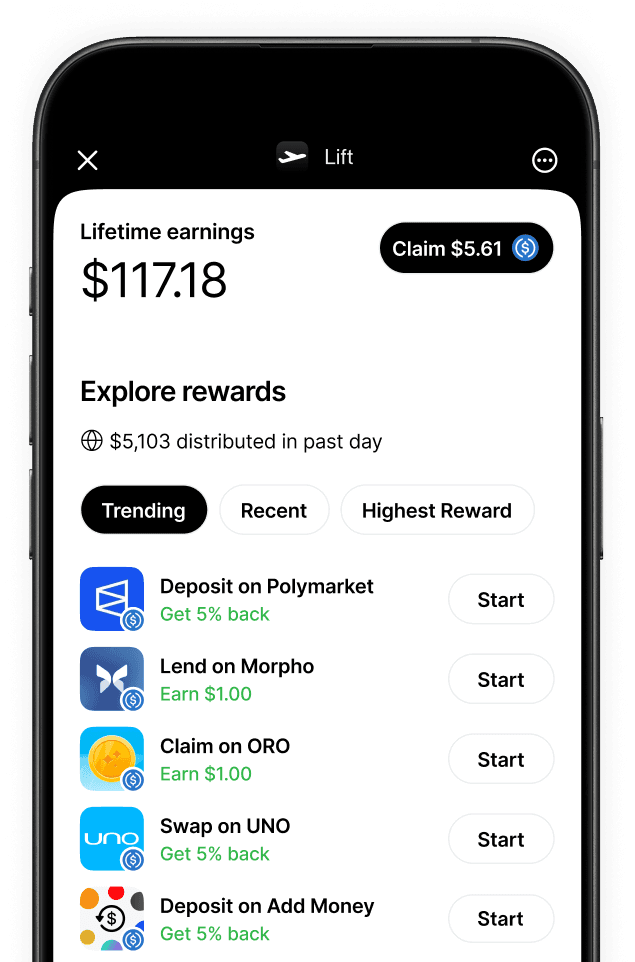 Lift - Explore rewards